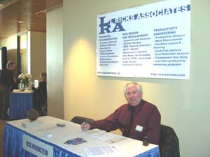 Rick Hauenstein at the LRA booth during the Business to Business Showcase in Round Rock, Texas